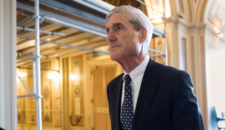 FILE - In this June 21, 2017, file photo, special counsel Robert Mueller departs after a meeting on Capitol Hill in Washington.