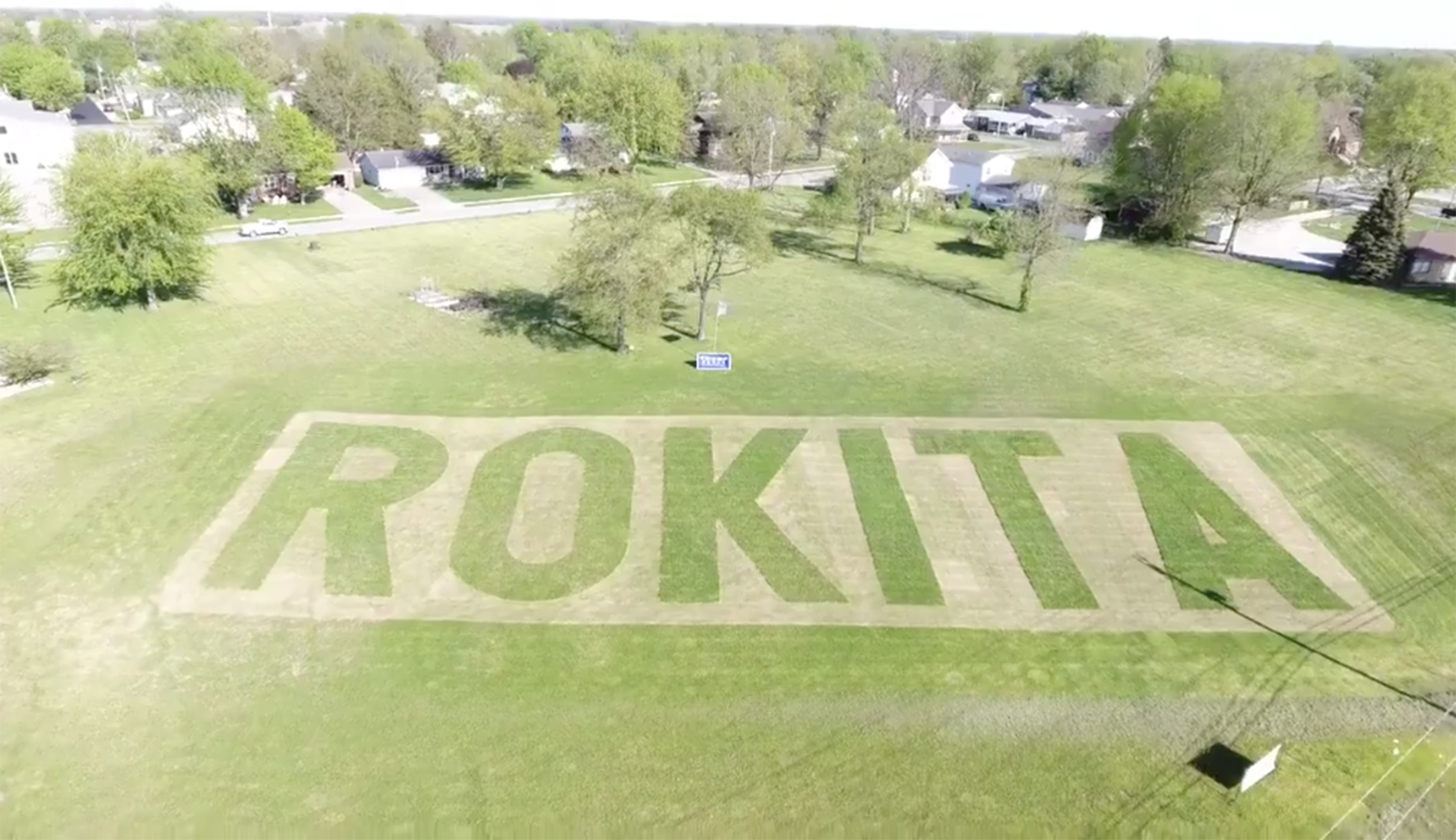 Trump gardener cuts giant ‘Rokita’ into lawn ahead of Indiana Senate primary