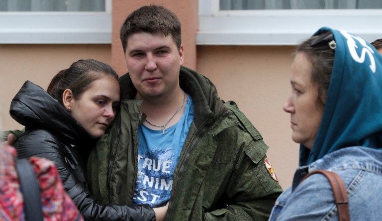 Russian women protest deaths of relatives drafted into Ukraine ‘bloody meat grinder’