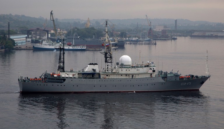 Russian spy ship operating in ‘unsafe manner’ off US coast