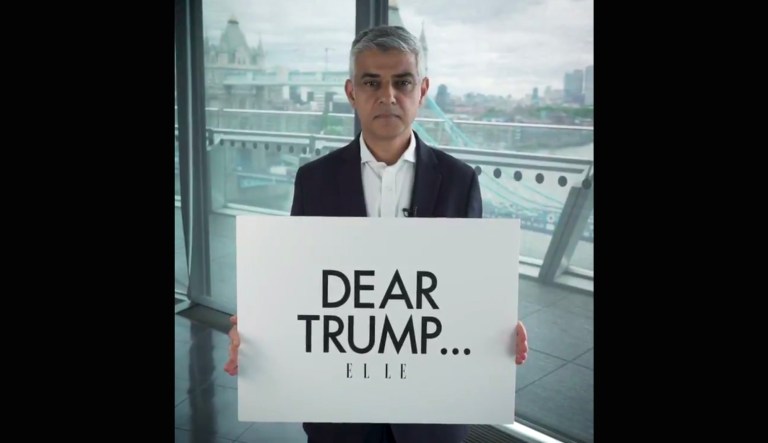 London mayor releases video criticizing Trump’s lack of ‘feminist’ values