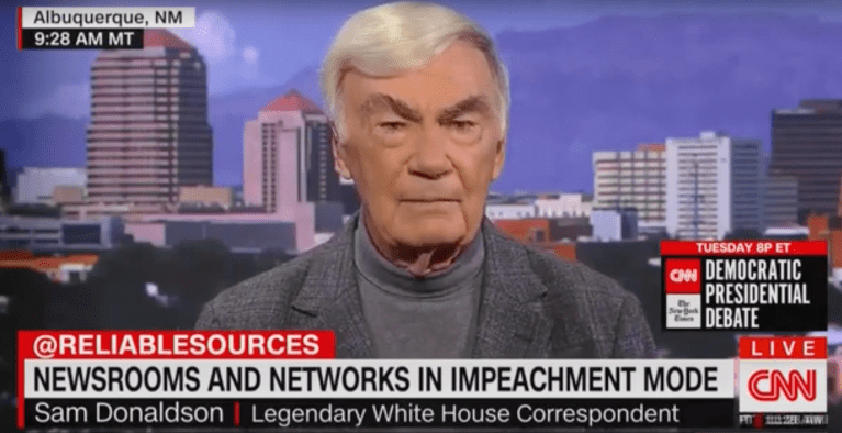 Sam Donaldson criticizes Trump supporters on CNN.