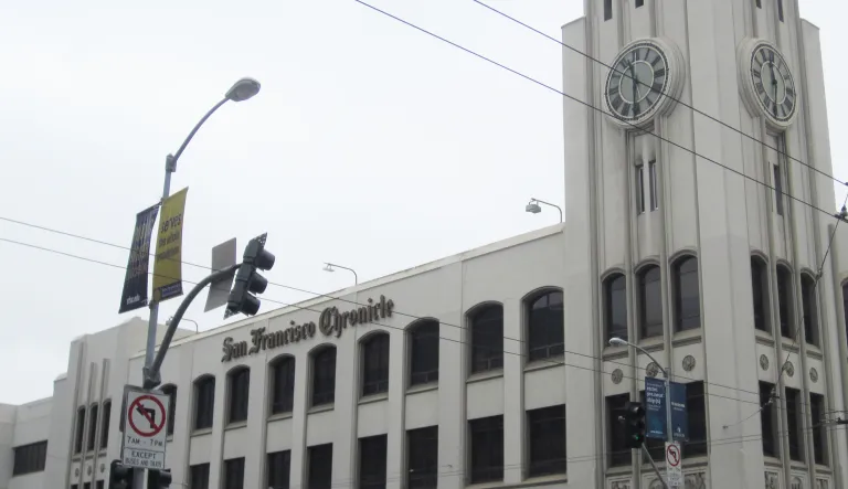 The San Francisco Chronicle building. 