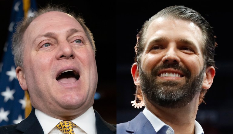 Steve Scalise and Donald Trump Jr.