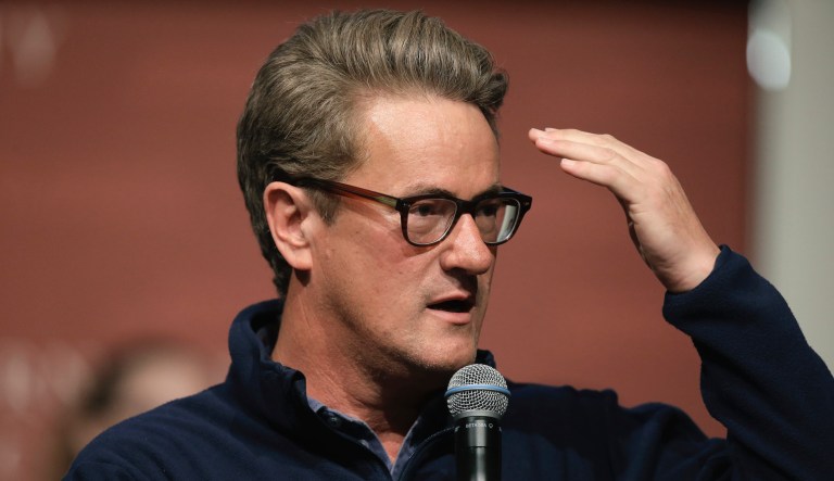 FILE - In this Oct. 11, 2017, file photo, MSNBC television anchor Joe Scarborough takes questions from an audience at forum at the John F. Kennedy School of Government, on the campus of Harvard University, in Cambridge, Mass. Scarborough announced Oct. 12, 2017, that he formally left the Republican party and became an independent.