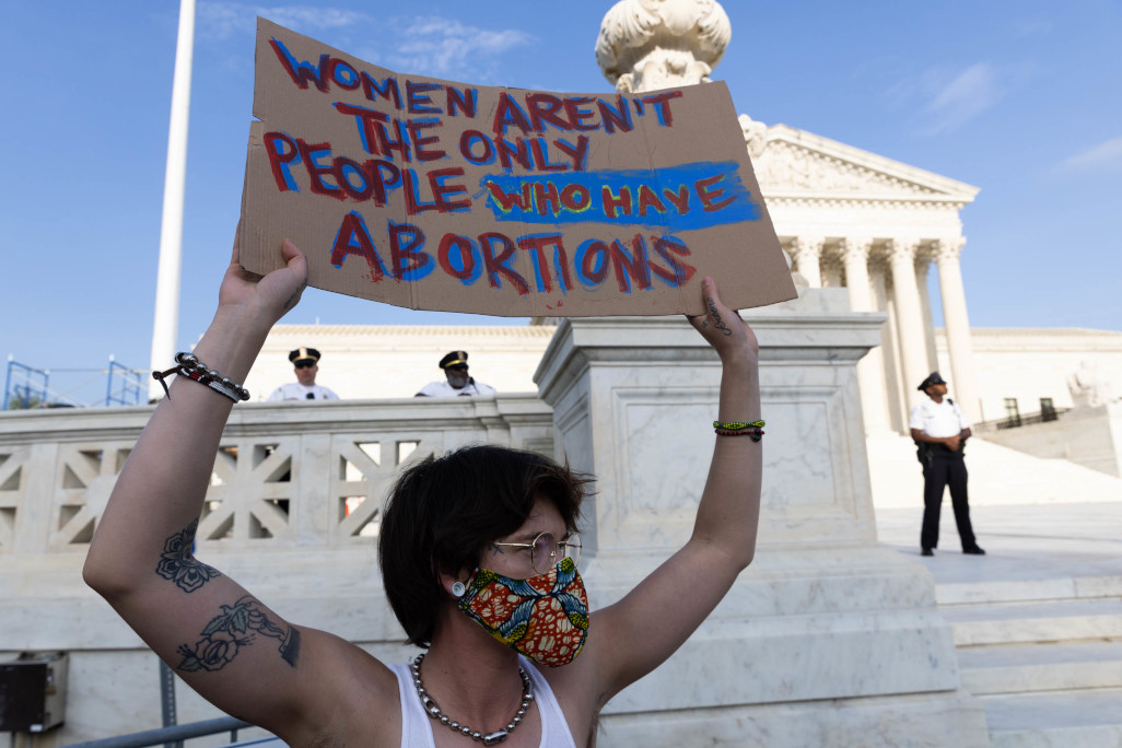 Women protesting Supreme Court abortion decision disrupt justices amid arguments