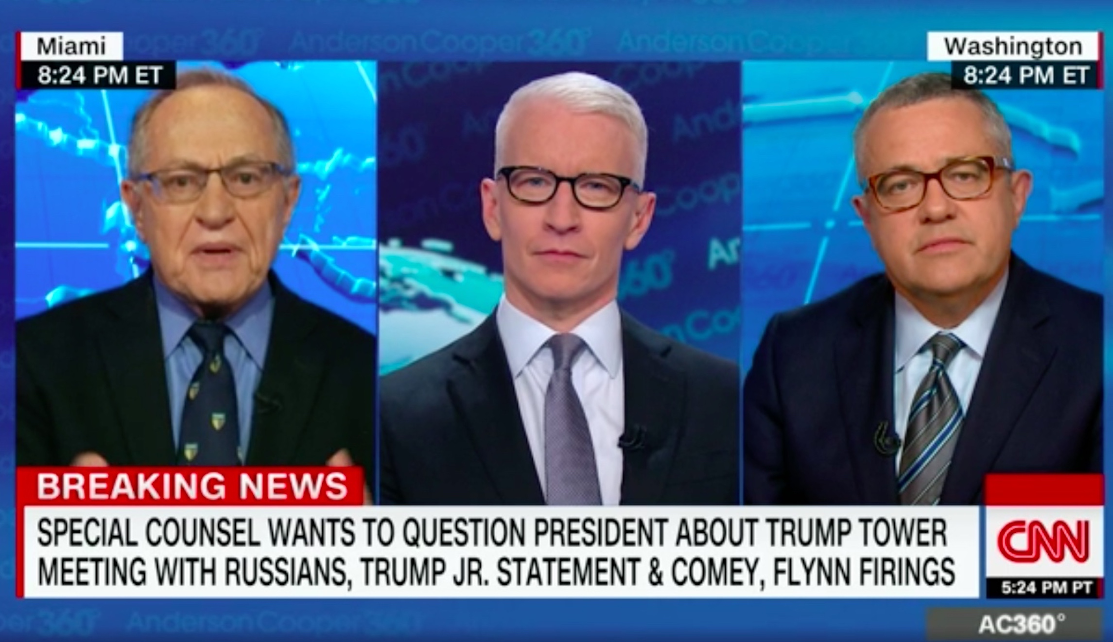 Jeffrey Toobin accuses Alan Dershowitz of ‘carrying water’ for Trump