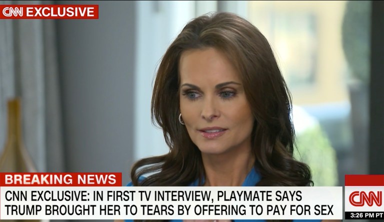 Former Playboy model says Trump tried to pay her after they were ‘intimate’