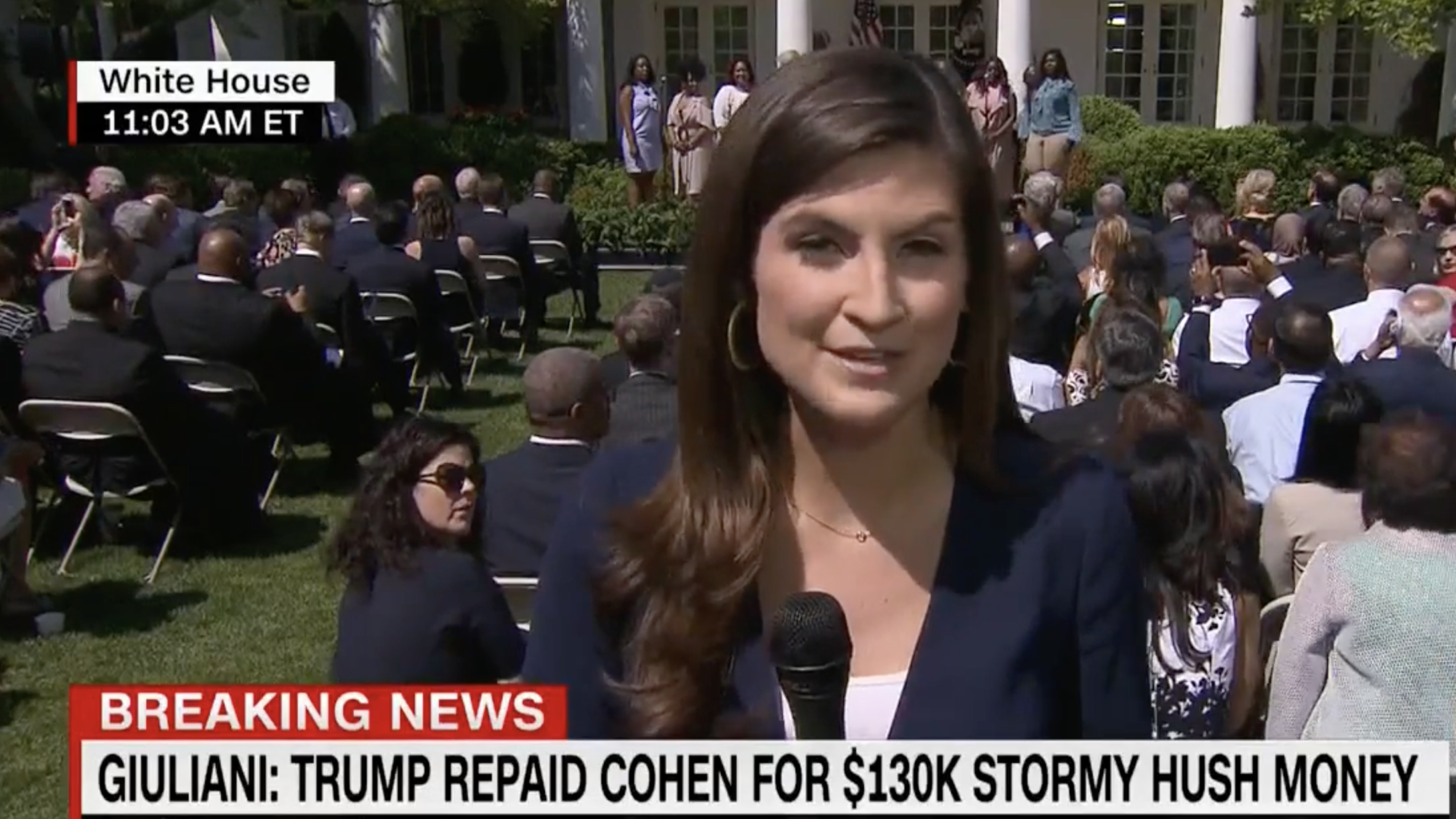 CNN does live segment on Stormy Daniels at White House prayer event