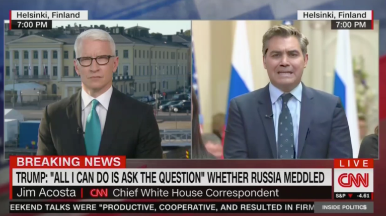 Liberal Media Scream: CNN’s Acosta says Trump, Putin, were ‘playmates’