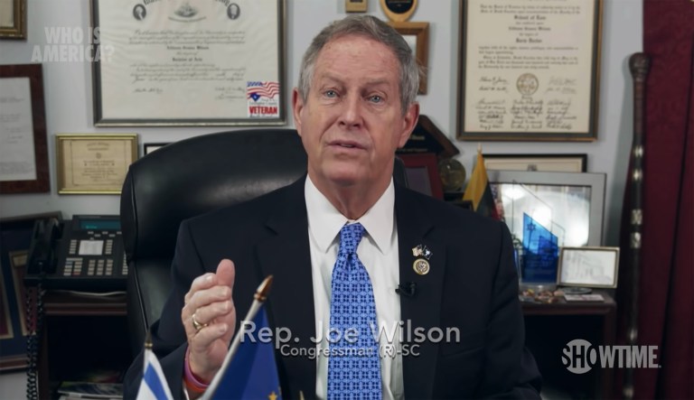 Rep. Joe Wilson says he was tricked into reading guns-for-children script by Sacha Baron Cohen