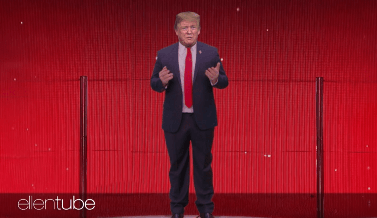 Ellen DeGeneres dunks Trump in mocking border video