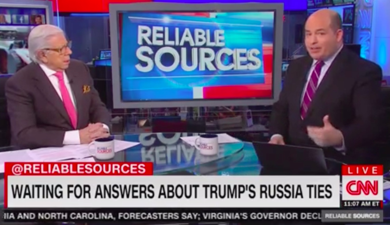 CNN’s Brian Stelter: Coverage of ‘snowstorms and scares at malls’ burying Trump-Russia news