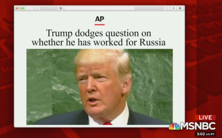 Liberal Media Scream: MSNBC’s Mika sees a ‘yes’ in Trump’s shrug on Russia