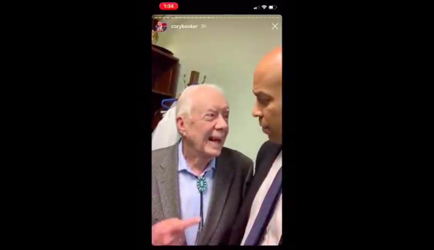 Jimmy Carter to Cory Booker: ‘I hope you run for president’