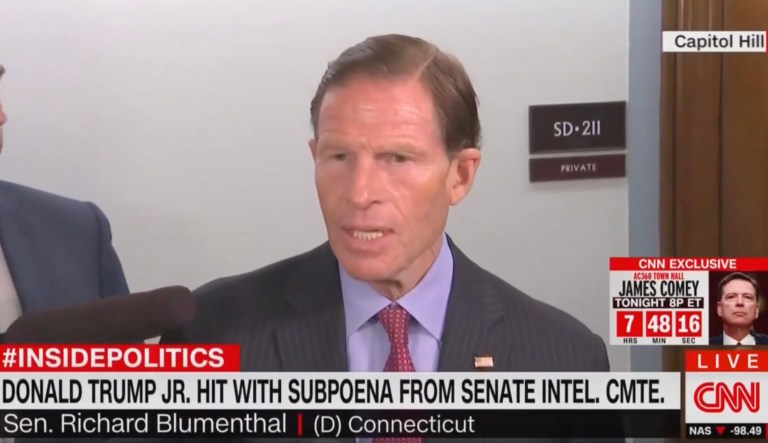 Sen. Blumenthal warns Trump Jr. about ignoring subpoena: ‘Prison is the only answer’