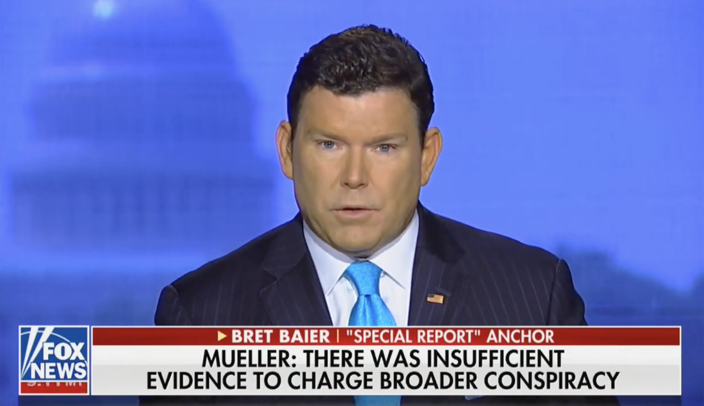Bret Baier ‘struck’ by Mueller statement: It was not ‘no collusion, no obstruction’