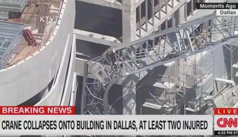 Crane collapses in Dallas, killing at least one and injuring several others