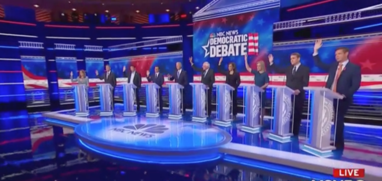 Healthcare for illegal immigrants? All 10 Democrats raise their hand