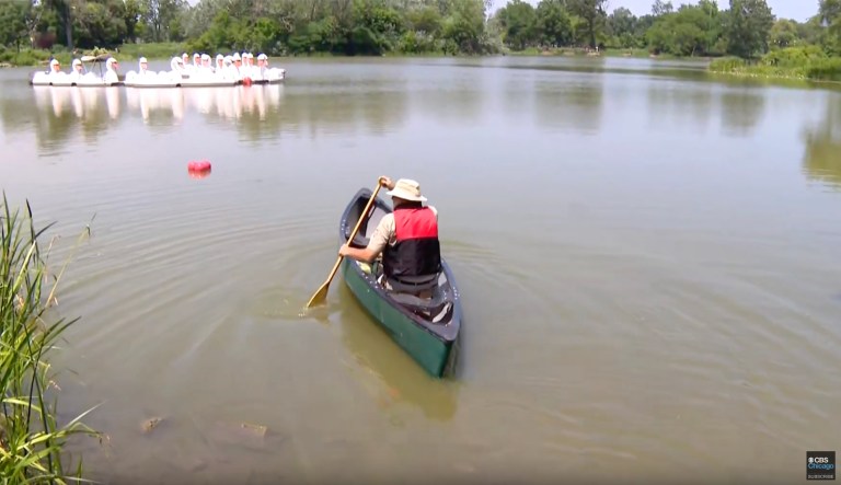 Reptile reportedly lurking in Chicago park lagoon