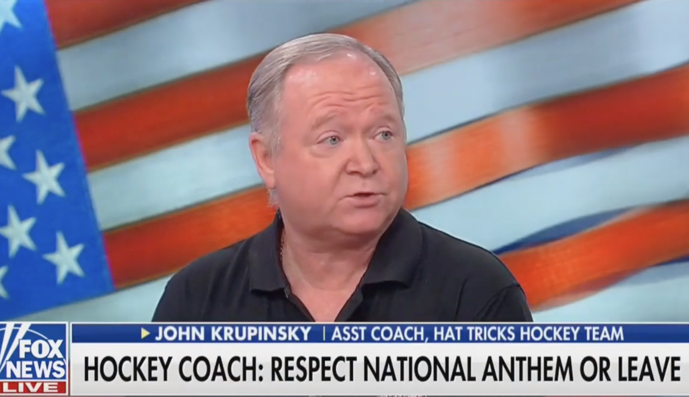 Hockey coach who demanded players stand for anthem defends US women’s soccer team