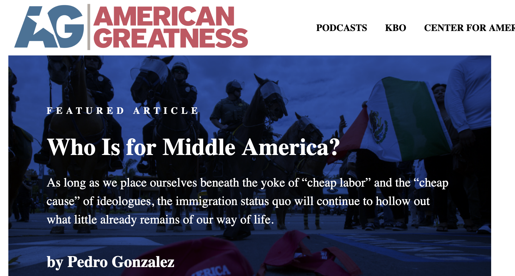 American Greatness is a trash organization