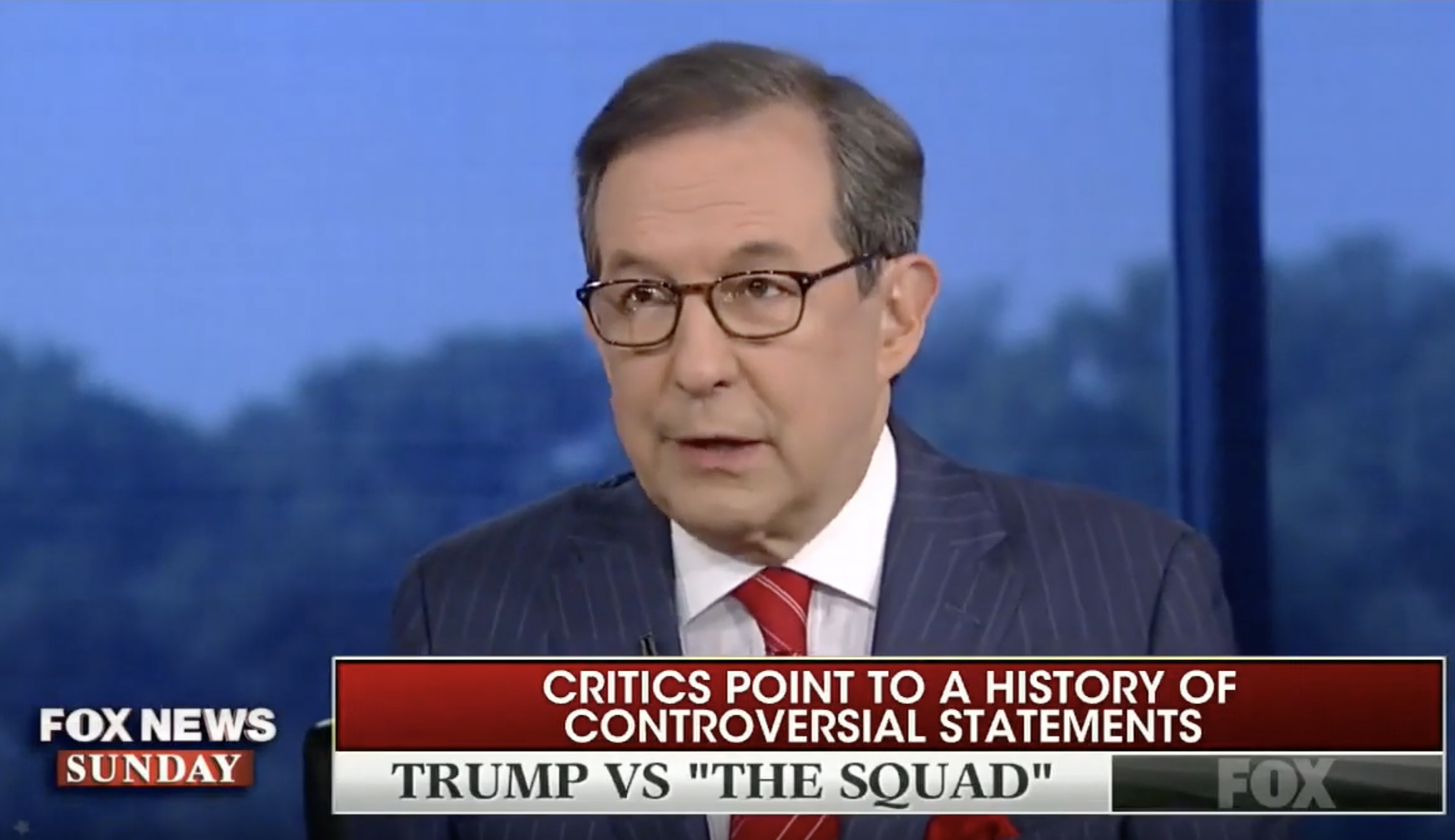 Chris Wallace says Trump is ‘stoking racial divisions’