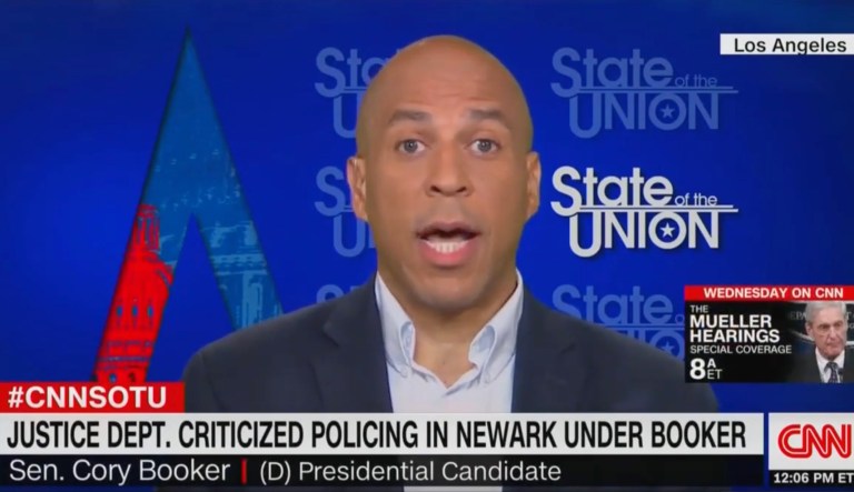CNN presses Booker on DOJ probe of Newark police