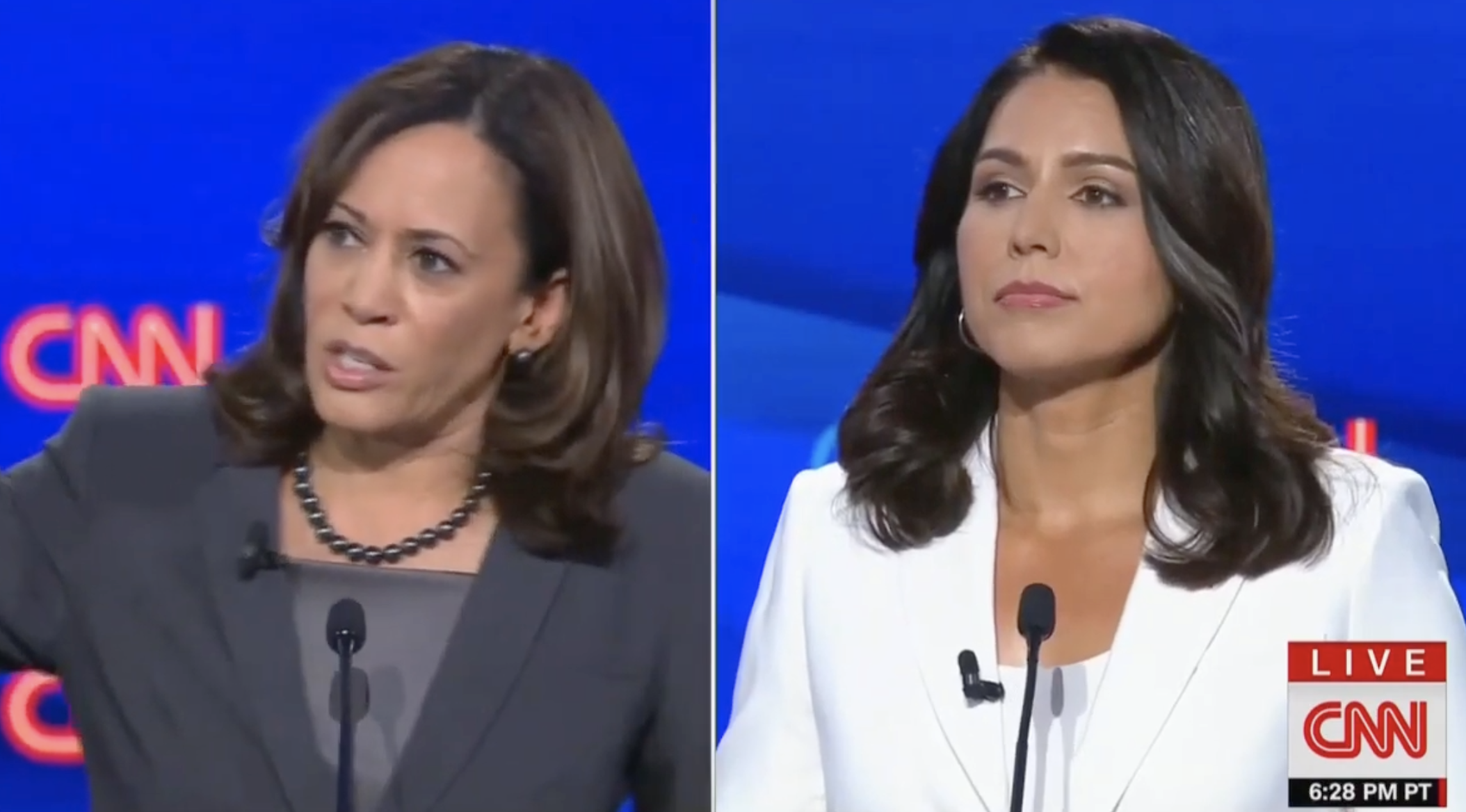 Kamala Harris smears Tulsi Gabbard at Democratic debate