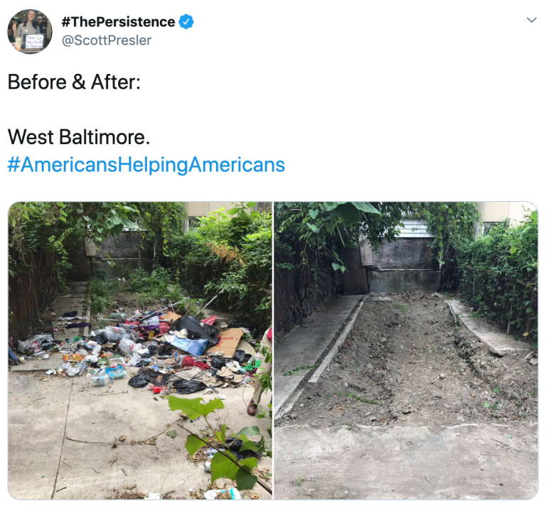 #BaltimoreCleanUp: Volunteers clean up city streets after Trump criticisms