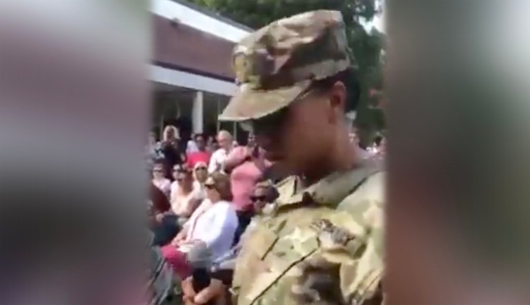 Army major violates Hatch Act at Biden rally