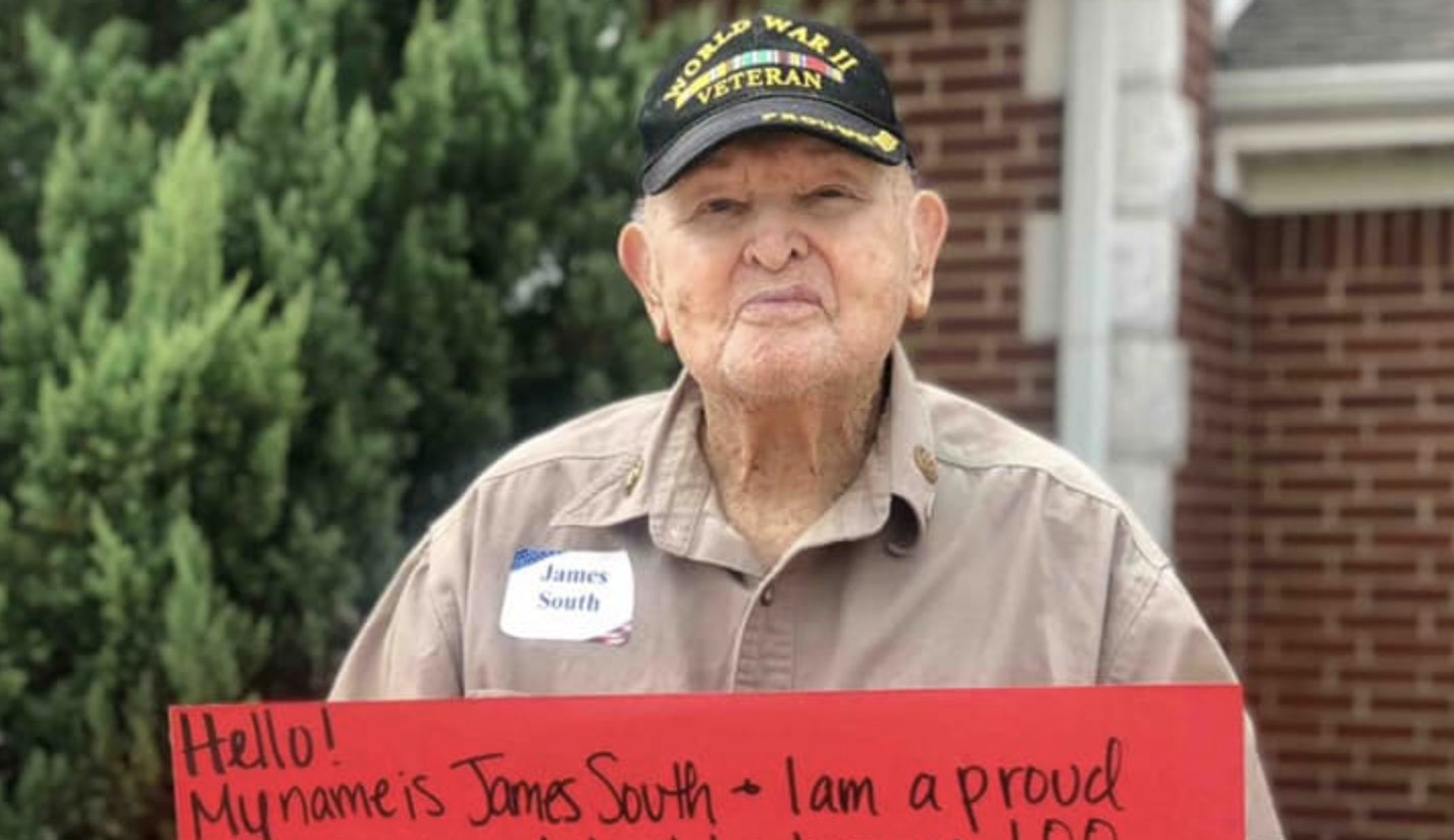 World War II veteran wishes for 100 cards on 100th birthday