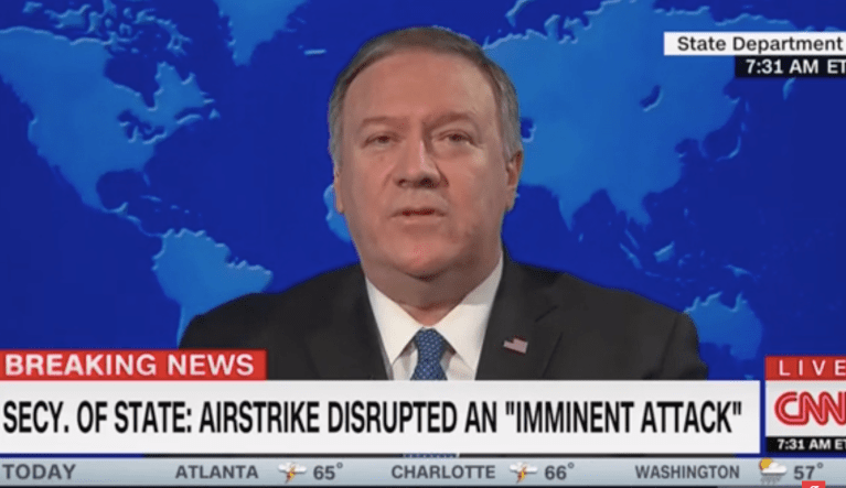 Pompeo: Imminent threat forced US to take out Soleimani