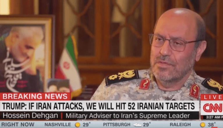 Iranian military adviser says US military sites will 'receive a blow that is equal to the blow they’ve inflicted’