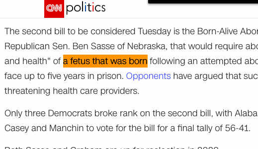 The awful coverage of this born-alive bill shows the media’s strongest bias