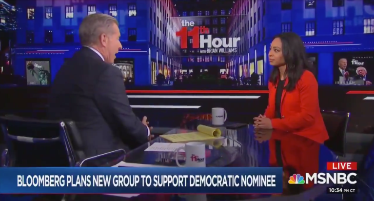 MSNBC’s Brian Williams, New York Times editor agree Bloomberg could give every American $1M with money spent on ads