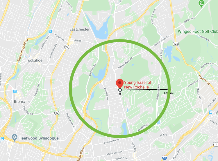Here’s the 1-mile-radius coronavirus containment area Andrew Cuomo just erected around a synagogue in New Rochelle, New York