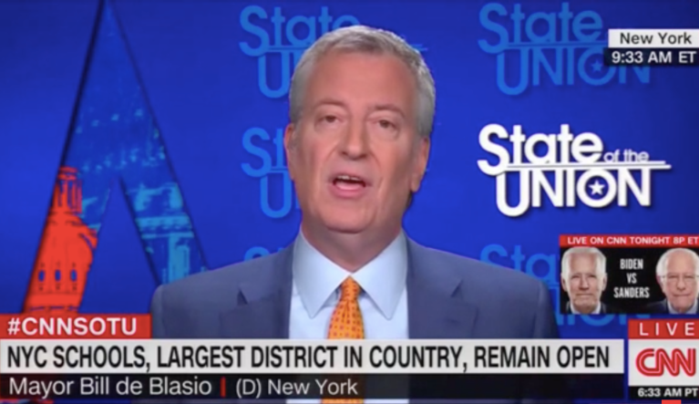 ‘Health and safety ramifications’: De Blasio cites unaccompanied teenagers as one reason he hasn’t closed NYC schools