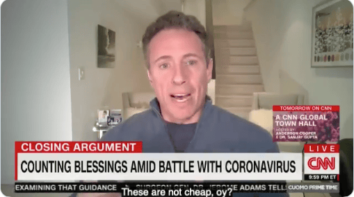 Chris Cuomo preaches about pandemic life without mentioning his own testing controversy in CNN return
