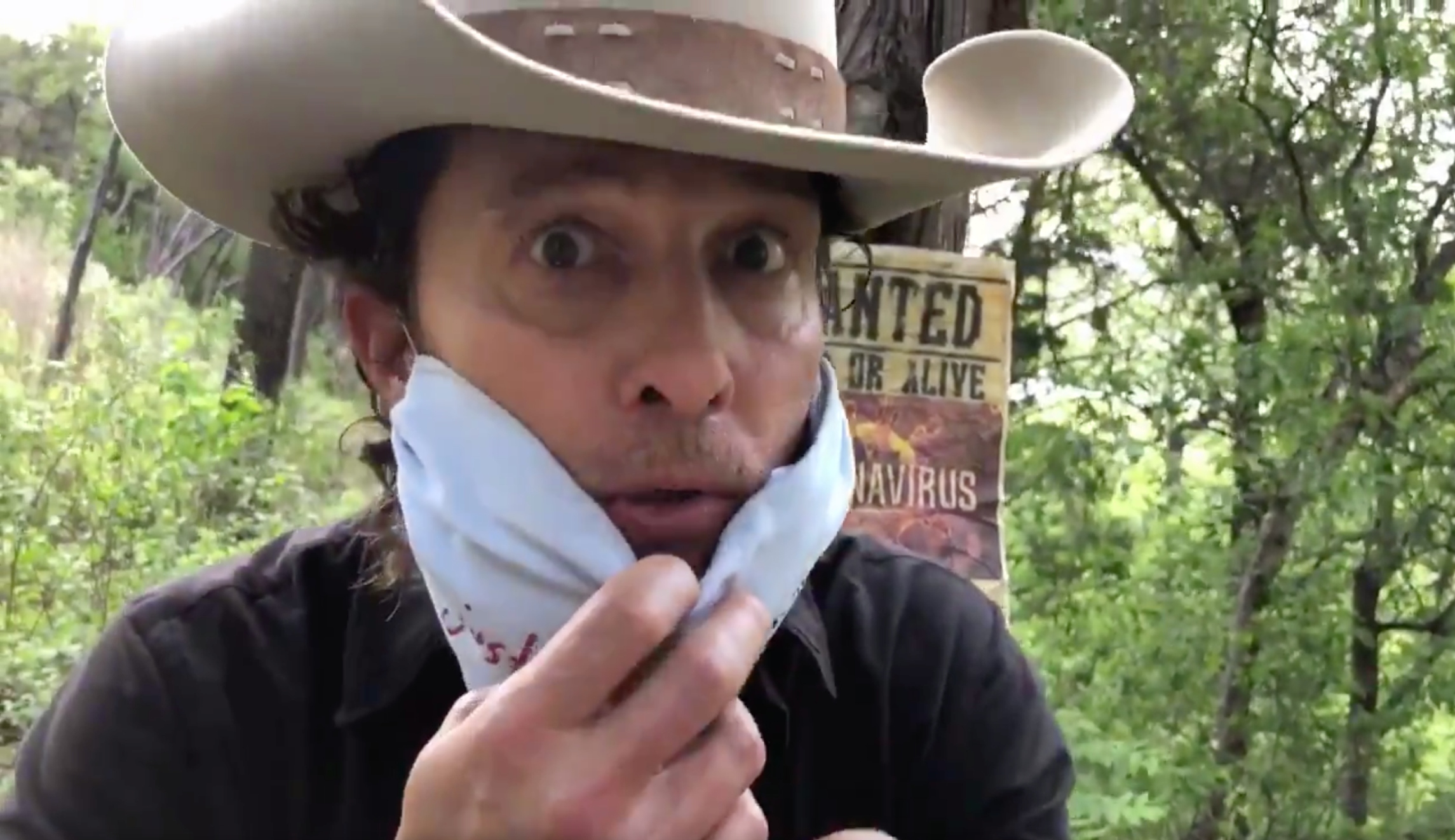 ‘Badass bandito bandana’: Matthew McConaughey releases cowboy-themed video on how to make homemade masks
