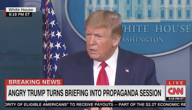‘Propaganda session’: CNN mocks ‘angry’ Trump press conference with critical chyrons