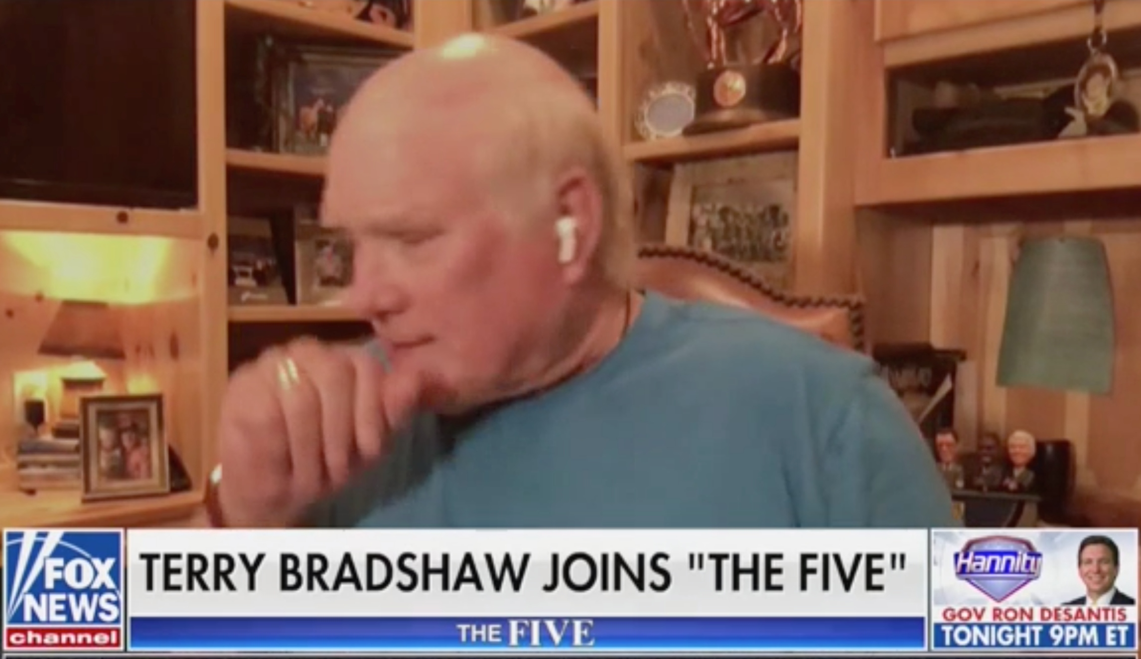 WATCH: Fox News cuts away from former NFL quarterback guest amid coughing fit
