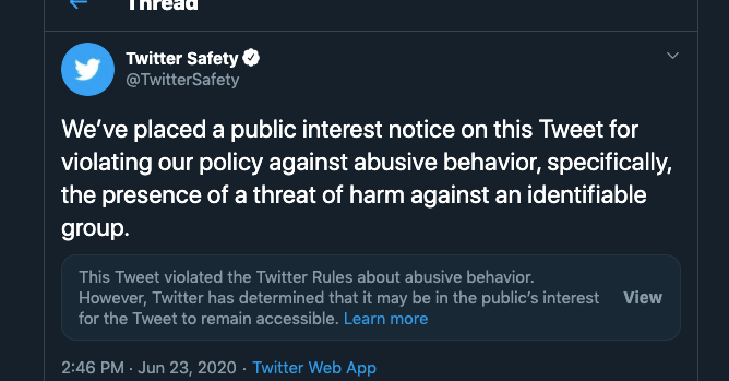 Twitter can ding Trump, but let’s not pretend it’s about enforcing policy