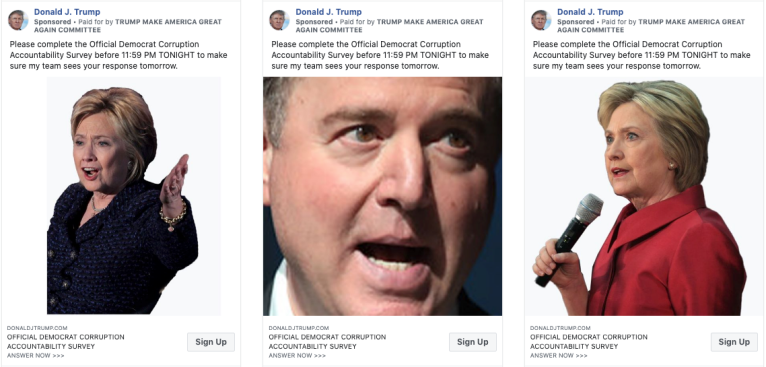 The Trump campaign spent more than $4M on Facebook ads last week