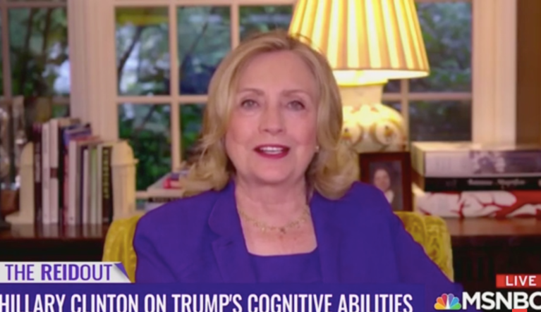 ‘He doesn’t seem up to the job’: Hillary Clinton questions Trump’s cognitive health