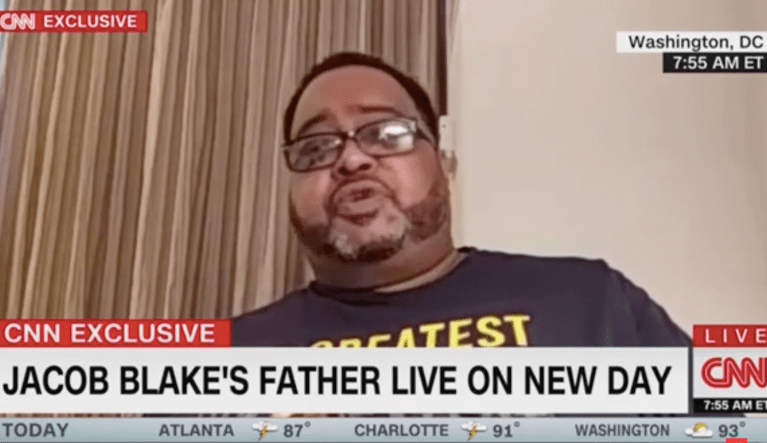 Jacob Blake’s father says ‘violence and looting and burning’ are not going to heal his son