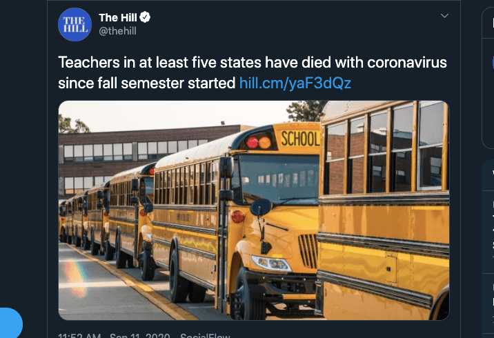 Misleading headlines about dead teachers drum up fears about in-person schooling