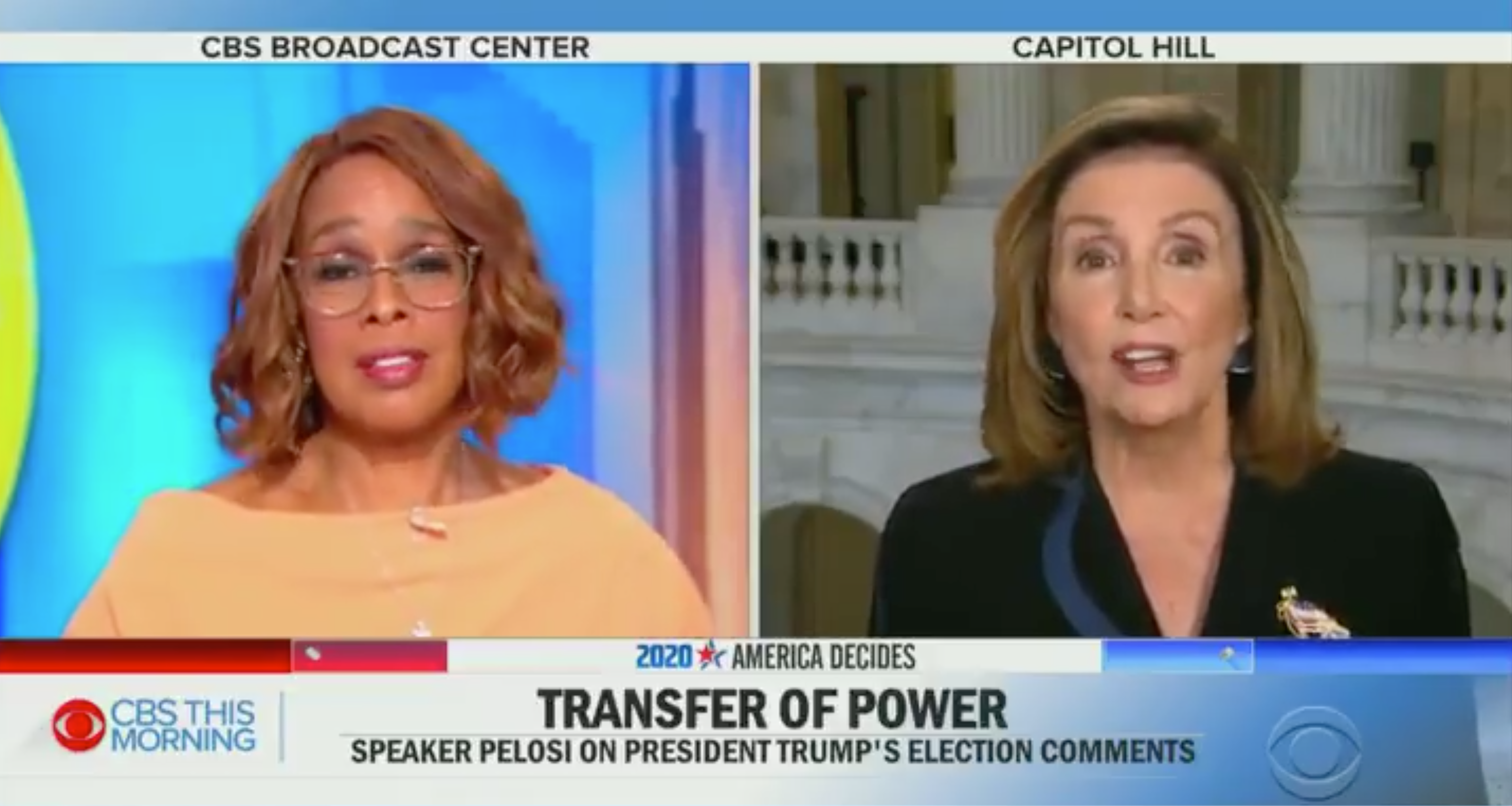 CBS’s Gayle King calls Pelosi out on-air for ‘egregious’ rhetoric aimed at Trump