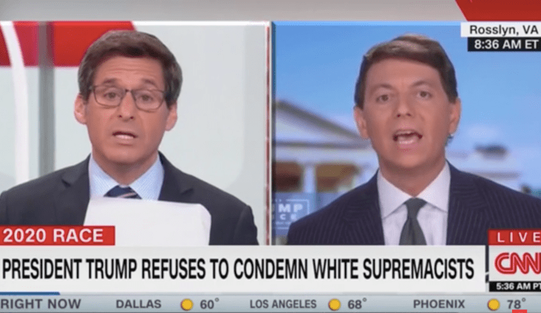 Trump campaign spokesman and CNN anchor get into verbal brawl over Proud Boys moment at debate