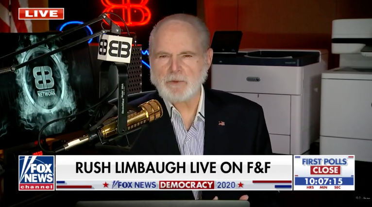 Cancer-stricken Limbaugh says Election Day was an ‘objective’ for him: ‘I woke up this morning and thanked God I did’